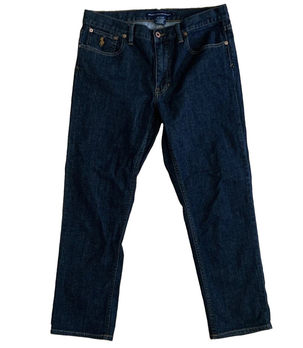 Ralph Lauren Sport Women's Size 30 Straight Leg Ankle Stretch Denim Jeans
